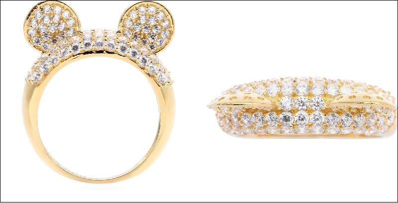 Nhẫn Bạc Nữ Đính Đá Mạ Vàng 18K AvaJi AVJ.R000365